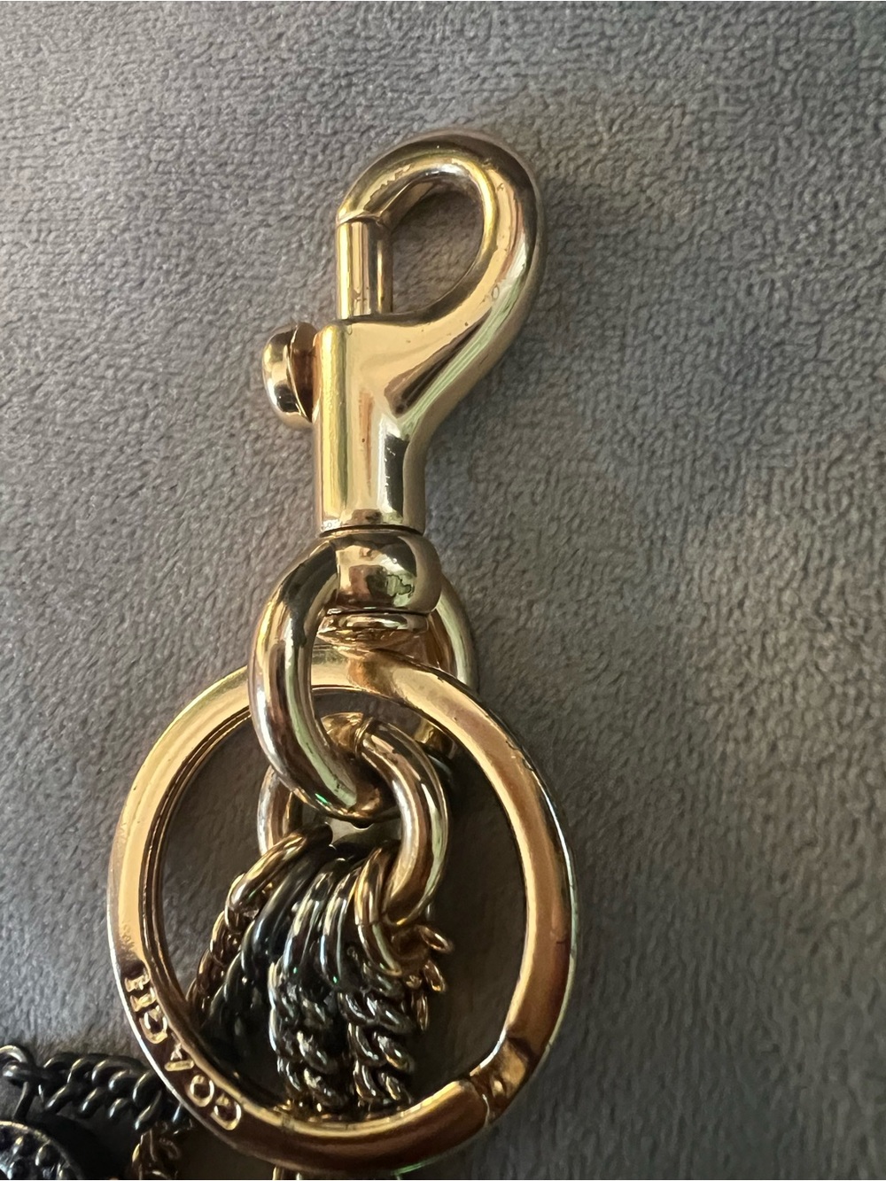Gold & Silver Multi-Charm Keychain Bag Charm - Picture 5 of 6